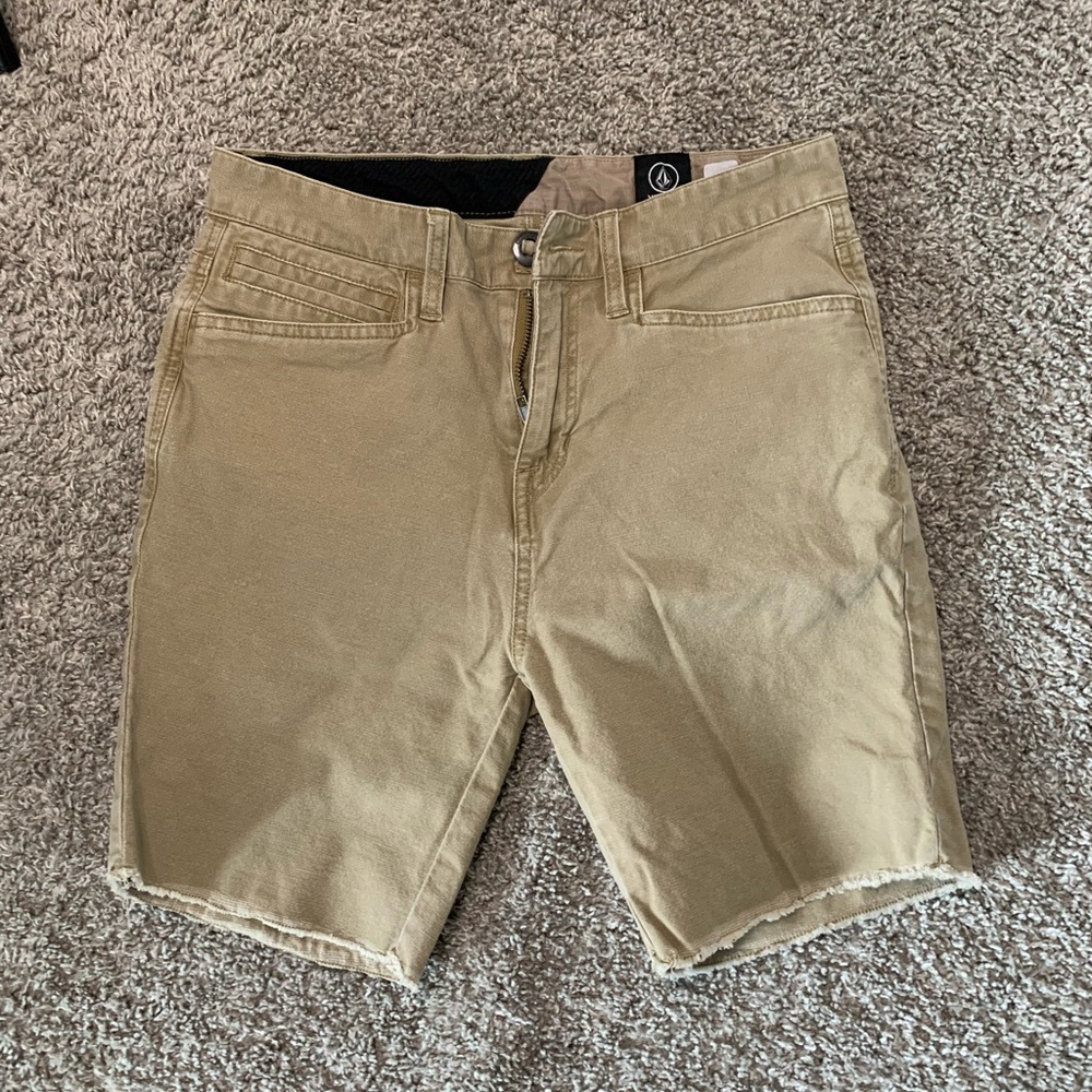 Tan Volcom shorts